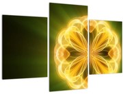 Tablou cu floare galbenă (90x60 cm)