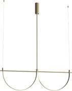 MAXLIGHT P0689 - Lustră suspendată pe cablu VICTORIA LED/40W/230V CRI 90 aurie