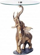 Masuta auxiliara design unicat Elephant 75cm auriu