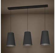 Lustră pe cablu Eglo 390133 PETROSA 3xE27/40W/230V negru