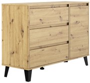 Comoda BOGAN 1D3S, stejar artisan