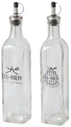 Sticle pentru dressing cu dozator BBQ, 500 ml, set 2 buc.