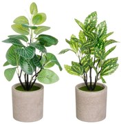 Plante artificiale 2 buc. (înălțime 28 cm) – Casa Selección