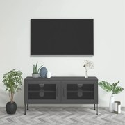 vidaXL Comodă TV, antracit, 105x35x50 cm, oțel