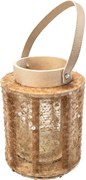 Lampa cu paiete NATUR GLAM 26 cm, natural