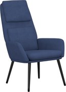 vidaXL Scaun de relaxare, albastru, material textil