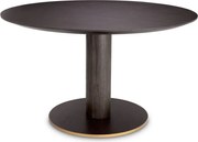 Masa rounda design LUX Astro 132cm, Mocha oak