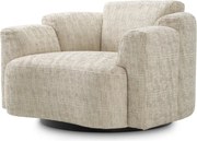 Fotoliu pivotant LUX tesatura Creststone beige Marbella