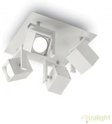 Plafoniera design modern cu 4 spoturi directionabile MOUSE PL4 alba 073583