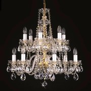 Candelabru cristal Bohemia 12 brate, diam. 68cm Zita XII CE