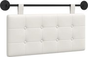 vidaXL Cap de pat suspendat Alb 100 x 55 x 5 cm Piele artificială