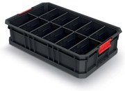 Cutie transport C, 52 x 32,7 x 12,5 cm, compartimentari, negru