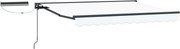 vidaXL Cort electric retractabil Alb 3 x 2,5 m