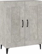 vidaXL Dulap, gri beton, 69,5x34x90 cm, lemn compozit