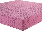 decoDoma Cearşaf elastic cu blăniţă INVERNO, culoare mure 90 x 200 cm