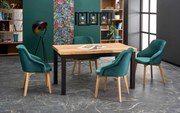 Masa extensibila Tiago stejar craft/negru - L140-220 cm