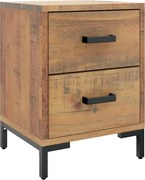 vidaXL Noptieră, maro, 36x30x45 cm, lemn de pin masiv