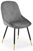 Scaun de bucaterie Beline, gri/negru