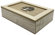 Cutie lemn TREE OF LIFE, 24x17x7cm