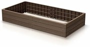 Strat înălțat de grădină BASE WOODY culoare cărămiziu rustic, 149,2 x 25 x 75,6 cm
