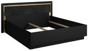 Pat matrimonial 180 cm Arnold Typ 32 (Negru). 1108283