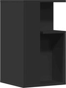 vidaXL Masă laterală, negru, 35x35x60 cm, lemn compozit