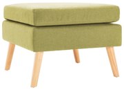 vidaXL Taburet, verde, material textil