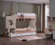 Pat etajat pentru copii cu sertar Colectia Atlas,100x200 cm