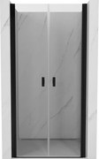 Mexen Mist uși de duș batante 100 cm, transparent, negru - 8A7-100-000-70-00