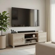 Comoda TV Serynka, nuanta sonoma, 120 x 40 x 40 cm
