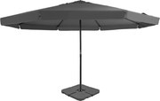 vidaXL Umbrelă de soare de grădină, bază portabilă, antracit