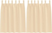 vidaXL Perdele Opaque cu Inel 2 pcs Crem 140 x 140 cm Poliester