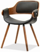 Scaun Tina (nuc închis + nuc). Promo -14%. 1111283