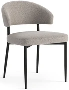 MAZZONI EXPORT IRIS Bej Latte (material Monza 60) - SCAUN MODERN TAPIȚAT BOUCLÉ PENTRU SALON/SUFRAGERIE LOFT