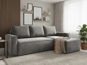 Reducere Canapea de colt extensibila Cavelo, gri deschis, reversibila, calitatea a II-a