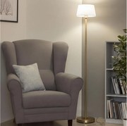 Brilagi - Lampadar LED CERIA 1xE27/20W/230V Ø 30 cm alb/auriu