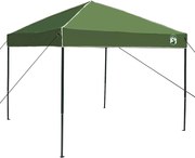 vidaXL Cort cu Copertină Manual Verde 243 x 243 x 251 cm țesătură