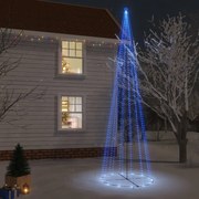 vidaXL Brad de Crăciun conic, 1134 LED-uri, albastru, 230x800 cm