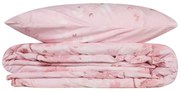Lenjerie de pat roz din bumbac ranforcé pentru pat de o persoană 140x200 cm Elena – Mijolnir