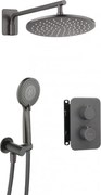 Set de duș cu baterie termostatata BXYZDEBT Finisaj: titan
