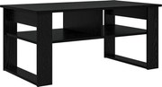 vidaXL Masă de cafea Stejar Negru 96 x 54 x 44 cm Lemn compozit