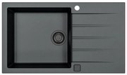 Chiuvetă de bucătărie ALVEUS 1148160 CADIT 86x50 cm negru