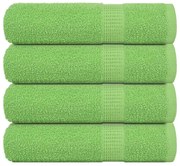vidaXL Prosoape de baie 4 buc Verde mere 100x150cm 360g/m² 100% bumbac