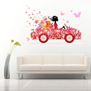 Sticker perete Flower Car