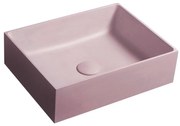 Sapho - Lavoar pentru montare pe blat 47,5x36,5 cm beton/roz