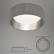 Plafonieră LED Briloner 3482014 STARRY LED/12W/230V gri/argintiu