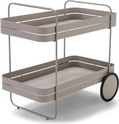 Măsuță de servire cu roți din metal 74x42 cm Gin &amp; Trolley – Spinder Design