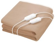 Pătură electrică pentru două persoane 120W/230V 160x140 cm bej Sencor