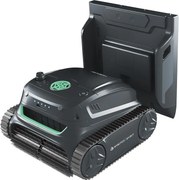 Robot fara fir pentru piscine Wybot S2 Pro, 91 W, 210 min, 300 m², Filtrare dubla, Statie de incarcare, Giroscop, Negru