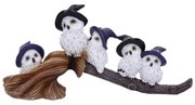 Statueta bufnite Feathered Broomstick 26 cm